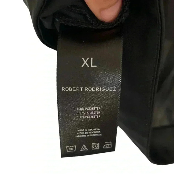 Robert Rodriguez Size Women’s XL Black Dress Shirt - Picture 3 of 3